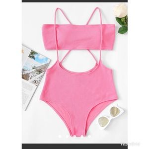 NWT high waisted swim suit.